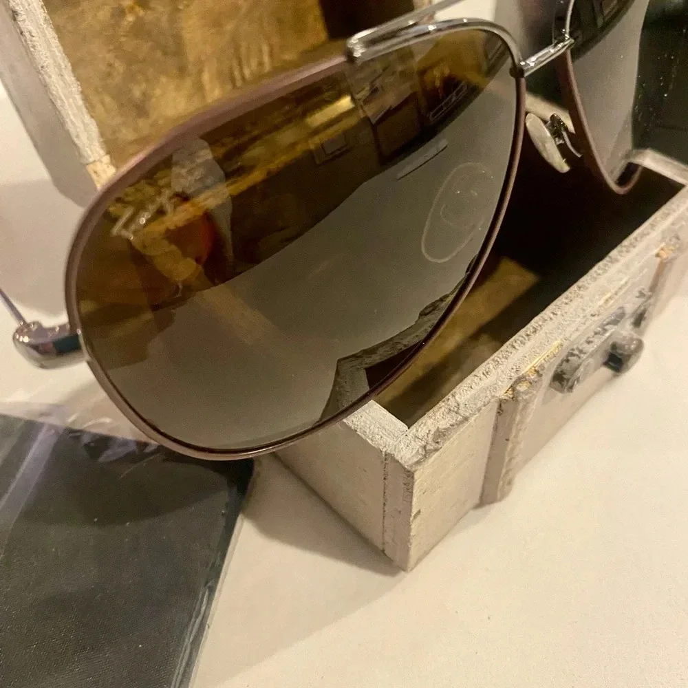 Salvatore Ferragamo Gradient Aviator Sunglasses - Retails $385 NEW AUTHENTIC